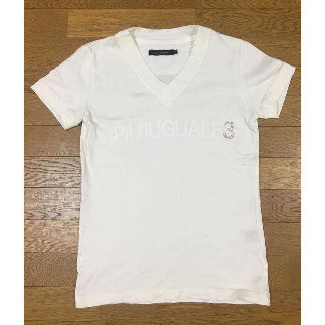 限定 定価2.7万 1piu1uguale3 スワロフスキーロゴTシャツ AKM