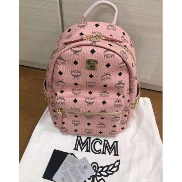 MCMリュックバックパック ピンクsサイズの通販 by 健史's shop｜ラクマ