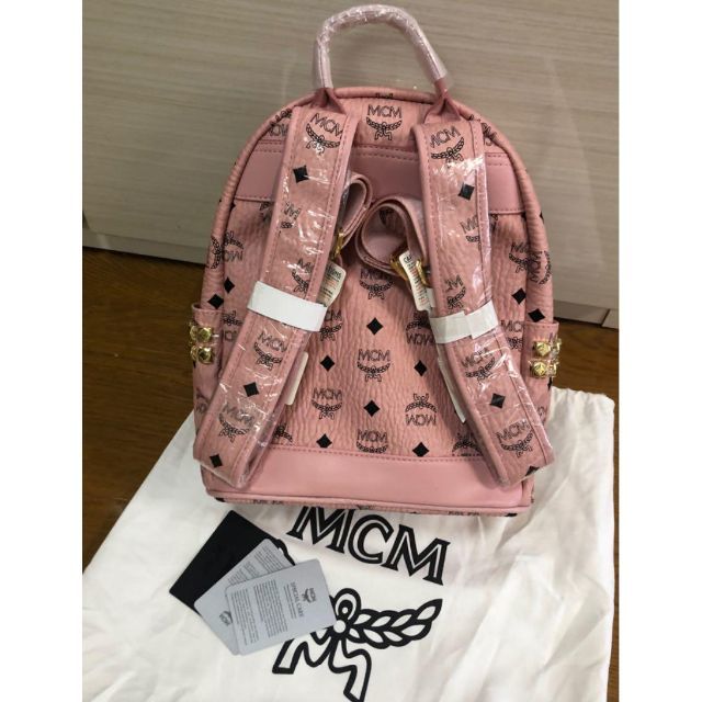 MCMリュックバックパック ピンクsサイズの通販 by 健史's shop｜ラクマ