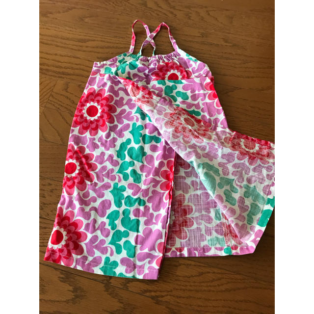 JUNK STORE(ジャンクストアー)の女児　スカート浴衣　甚平　サイズ90 キッズ/ベビー/マタニティのキッズ服女の子用(90cm~)(甚平/浴衣)の商品写真