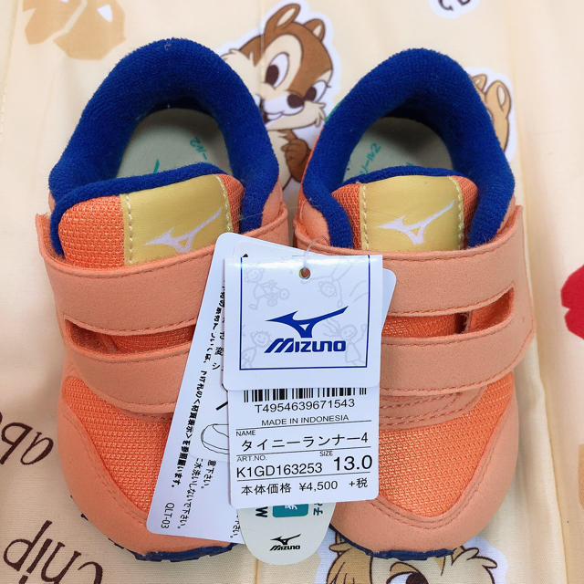 MIZUNO(ミズノ)の未使用　ミズノ MIZUNO　ベビーシューズ１３cm キッズ/ベビー/マタニティのベビー靴/シューズ(~14cm)(スニーカー)の商品写真