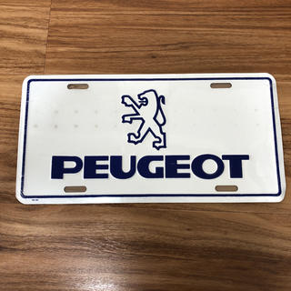 プジョー(Peugeot)のプジョー  Peugeot ナンバープレート(車外アクセサリ)