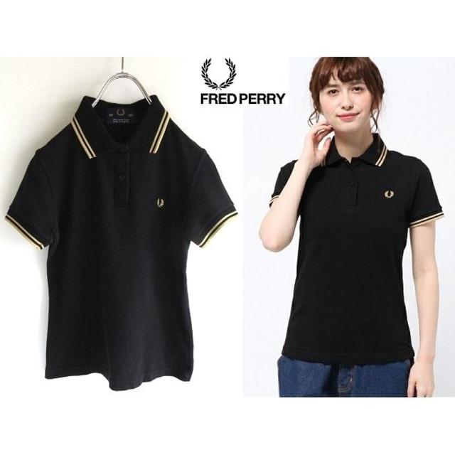 レアなネクタイつき　FRED PERRY レディースポロシャツ　黒