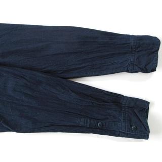 45rpm - 45rpm ロゴ刺繍 藍染め プルオーバーBDシャツ 3 インディゴの