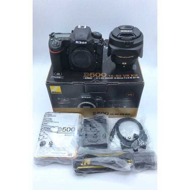 美品 Nikon D500 16-80mm ズームレンズキット ショット数少 最高 71400