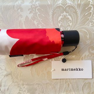 マリメッコ(marimekko)の【新品】マリメッコ  ウニッコ柄　折りたたみ傘(傘)