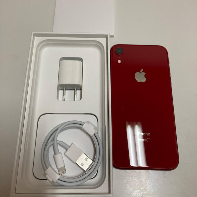 iPhoneXR 64G SIMフリー RED お値下げ！ - スマートフォン本体