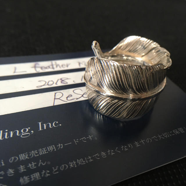 goro's(ゴローズ)の鷲見太郎 Lフェザーリング 19号 シルバー925 taro washimi メンズのアクセサリー(リング(指輪))の商品写真