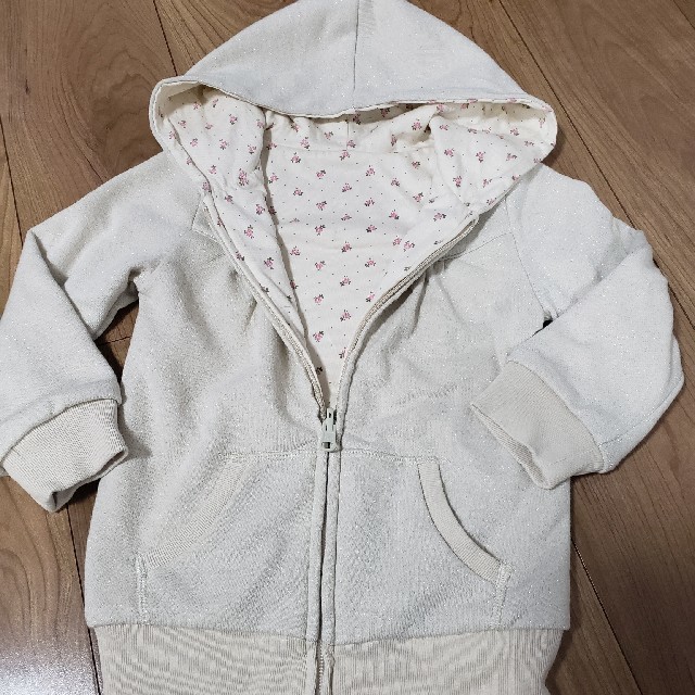 GAP Kids(ギャップキッズ)のリバーシブルパーカー キッズ/ベビー/マタニティのキッズ服女の子用(90cm~)(ジャケット/上着)の商品写真