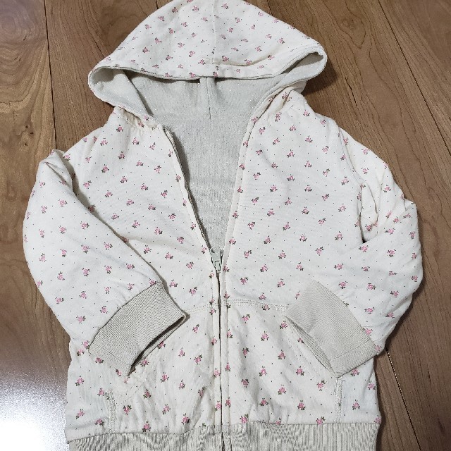 GAP Kids(ギャップキッズ)のリバーシブルパーカー キッズ/ベビー/マタニティのキッズ服女の子用(90cm~)(ジャケット/上着)の商品写真