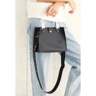 アリシアスタン(ALEXIA STAM)のClear Handle Logo Shoulder Bag Black(ショルダーバッグ)