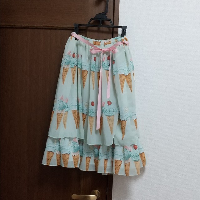 2種類選べる ルルゲッタ トッピングアイスシフォンスカート leur