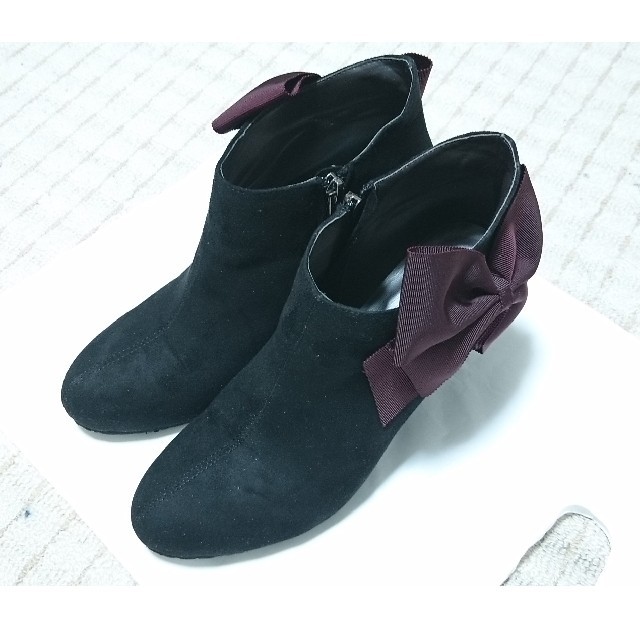 mayla classic マイラクラシック ブーティ スエード 黒 レディースの靴/シューズ(ハイヒール/パンプス)の商品写真