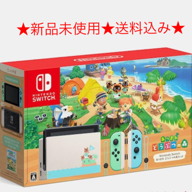 任天堂(ニンテンドウ)のNintendo Switch あつまれどうぶつの森 本体同梱版セット エンタメ/ホビーのゲームソフト/ゲーム機本体(家庭用ゲーム機本体)の商品写真