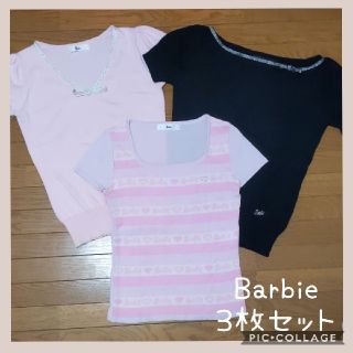 バービー(Barbie)のBarbie バービー トップス3点セット(カットソー(半袖/袖なし))