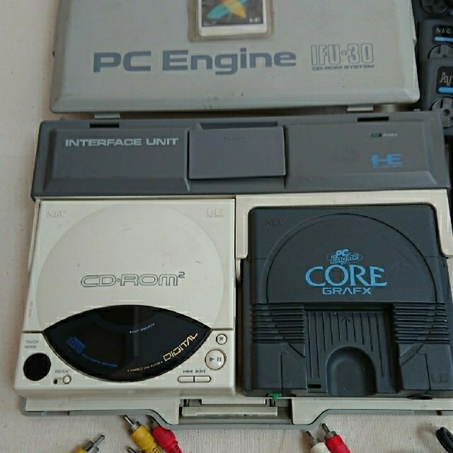 HUDSON(ハドソン)のPCエンジン CD ROMROM セット エンタメ/ホビーのゲームソフト/ゲーム機本体(家庭用ゲーム機本体)の商品写真