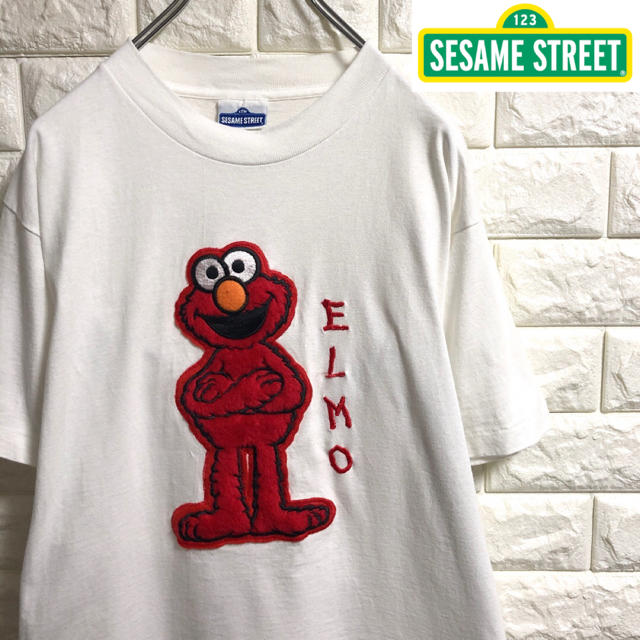 SESAME STREET(セサミストリート)の＊セサミストリート＊エルモ＊3D＊半袖Tシャツ＊レディースLサイズ＊ レディースのトップス(Tシャツ(半袖/袖なし))の商品写真