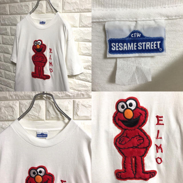 SESAME STREET(セサミストリート)の＊セサミストリート＊エルモ＊3D＊半袖Tシャツ＊レディースLサイズ＊ レディースのトップス(Tシャツ(半袖/袖なし))の商品写真