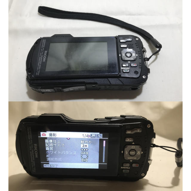 RICOH(リコー)の★ RICOH 防水デジタルカメラ WG-50 ブラック (中古品) ★ スマホ/家電/カメラのカメラ(コンパクトデジタルカメラ)の商品写真