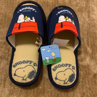 スヌーピー(SNOOPY)の【新品】スヌーピー  スリッパ　夏用　メッシュ(スリッパ/ルームシューズ)