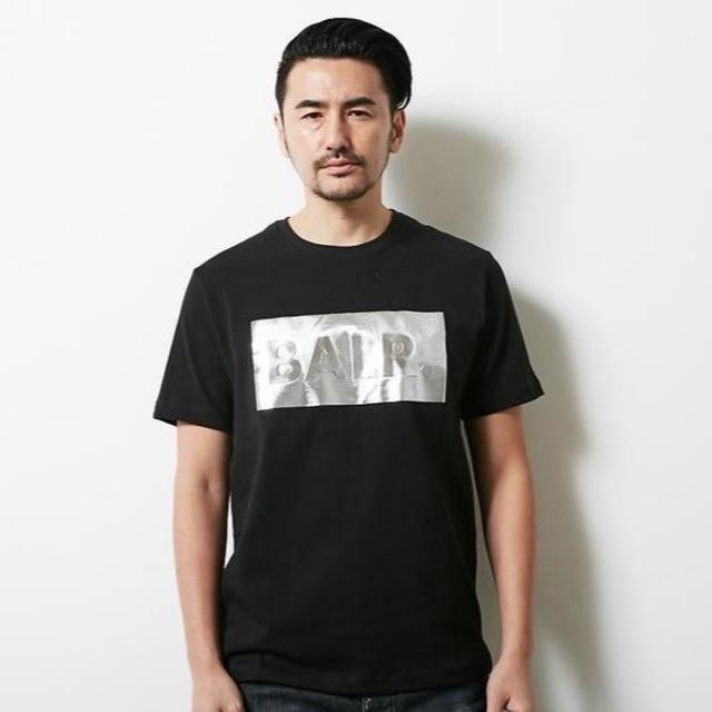 【特価】BALR.Silver Club Logo TシャツBlack（M) メンズのトップス(Tシャツ/カットソー(半袖/袖なし))の商品写真