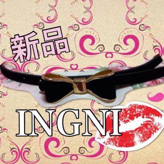 イング(INGNI)の新品INGNI⋈リボンベルト  送料無料(ベルト)