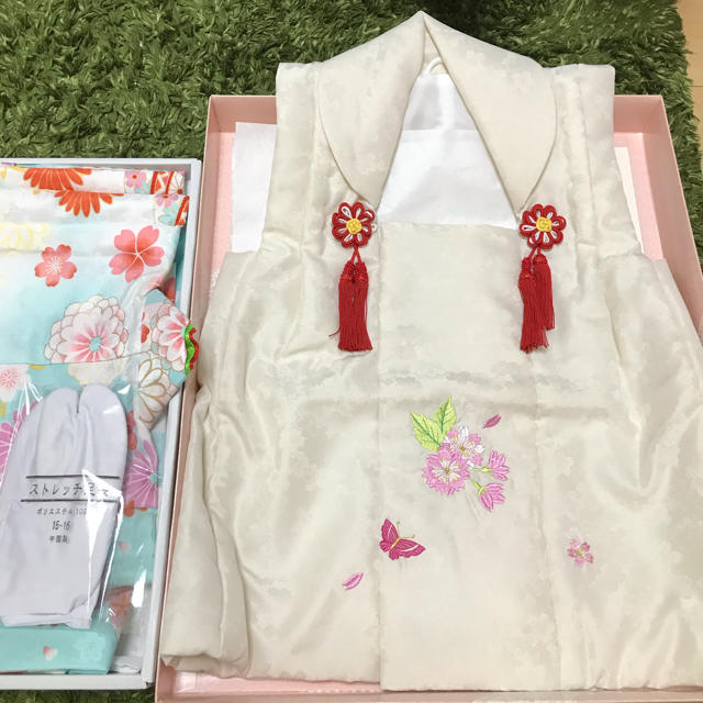 美品！七五三　3歳着物　女の子 キッズ/ベビー/マタニティのキッズ服女の子用(90cm~)(和服/着物)の商品写真