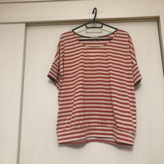 サンカンシオン(3can4on)の＊オレンジボーダーTシャツ＊(Tシャツ(半袖/袖なし))