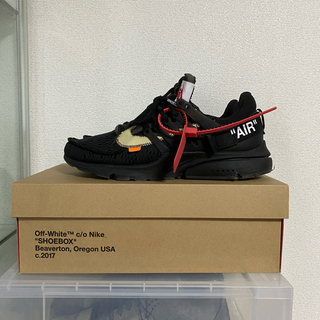 オフホワイト(OFF-WHITE)の28cm THE10 Off-White NIKE AIR PRESTO 黒(スニーカー)