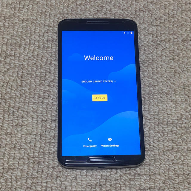 Nexus6 32G シムフリー 白/木目調スキンシール スマホ/家電/カメラのスマートフォン/携帯電話(スマートフォン本体)の商品写真