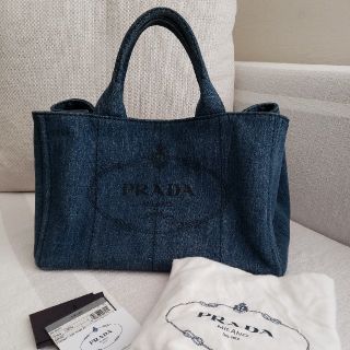 プラダ(PRADA)のトートバッグ　プラダ　デニム　カナパ(ショルダーバッグ)