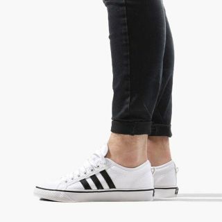 アディダス(adidas)の定8789円ビンテージ復刻!アディダス.ニッツァ新品スニーカー王道白黒!(スニーカー)