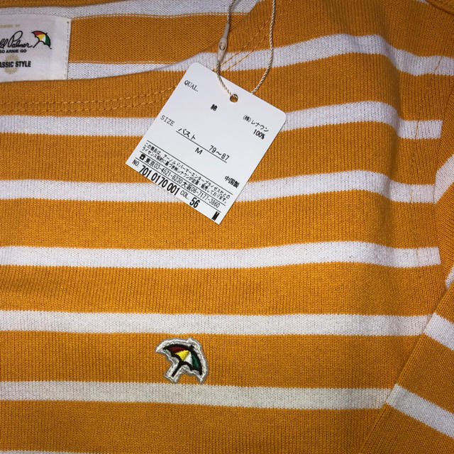 Arnold Palmer(アーノルドパーマー)のアーノルドパーマー　バスクボーダーロンＴ（ｻﾙﾌｧｰｲｴﾛｰ） レディースのトップス(Tシャツ(長袖/七分))の商品写真