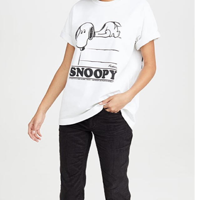 MARC JACOBS(マークジェイコブス)の新品 マークジェイコブス スヌーピー 半袖 Tシャツ Sサイズ レディースのトップス(Tシャツ(半袖/袖なし))の商品写真