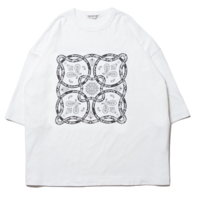 COOTIE(クーティー)の新品 COOTIE バンダナ オーバーサイズ Tシャツ M ホワイト メンズのトップス(Tシャツ/カットソー(半袖/袖なし))の商品写真