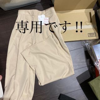 シマムラ(しまむら)のベージュのワイドパンツ(カジュアルパンツ)