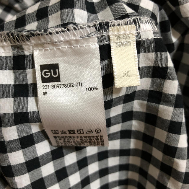 GU(ジーユー)のチェックシャツ レディースのトップス(シャツ/ブラウス(半袖/袖なし))の商品写真