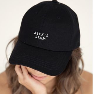 アリシアスタン(ALEXIA STAM)のSeparated Logo Cap Black　アリシアスタン(キャップ)