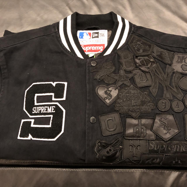 Supreme/New Era/MLB Varsity Jacket  M 3