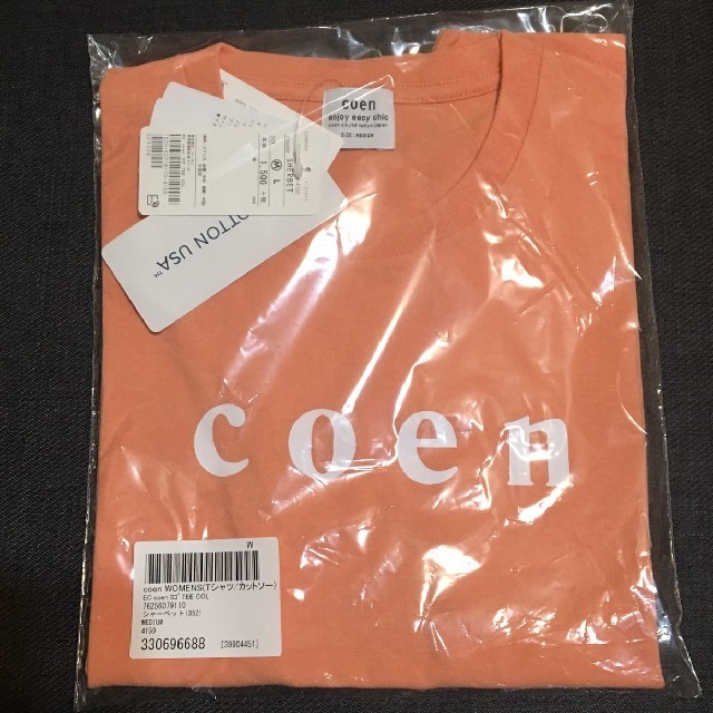 coen(コーエン)のcoen Tシャツ 新品未開封品 レディースのトップス(Tシャツ(半袖/袖なし))の商品写真