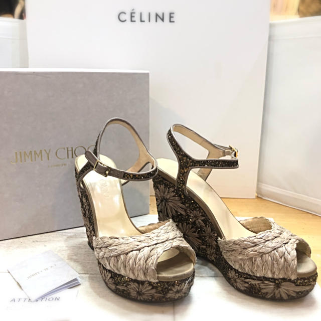 JIMMY CHOO ウエッジソールサンダル