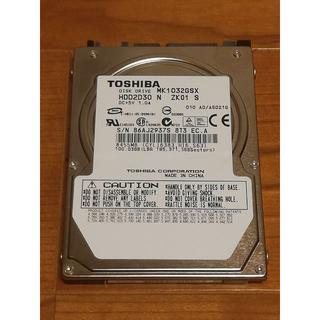 トウシバ(東芝)のTOSHIBA SATA 2.5インチHDD MK1032GSX 100GB(PCパーツ)
