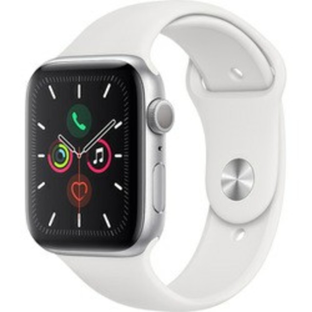 AppleWatch Series 5　GPS　44mm シルバー　ホワイト