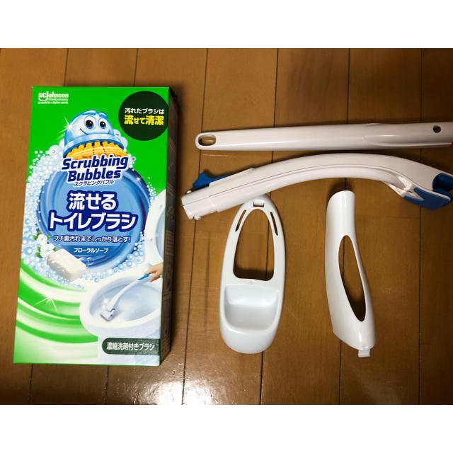 Johnson's(ジョンソン)のスクラビングバブル　トイレブラシ　本体　(替ブラシ無) インテリア/住まい/日用品の日用品/生活雑貨/旅行(日用品/生活雑貨)の商品写真