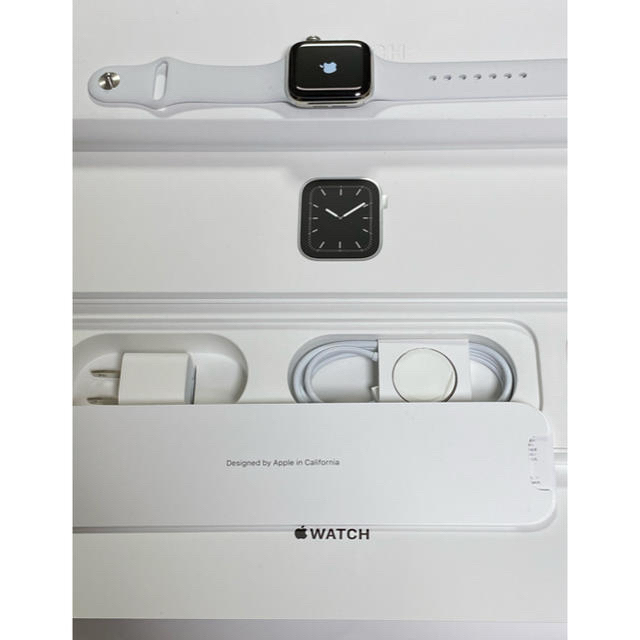 Apple Watch シリーズ 5 40mm ステンレス スチール シルバー