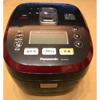 パナソニック(Panasonic)の炊飯器　Panasonic SR-SX101 赤(炊飯器)
