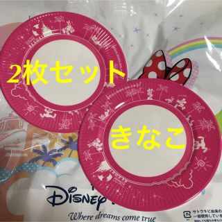 ディズニー(Disney)のディズニー パークフード プレート ピンク メラミンプレート TDR(食器)