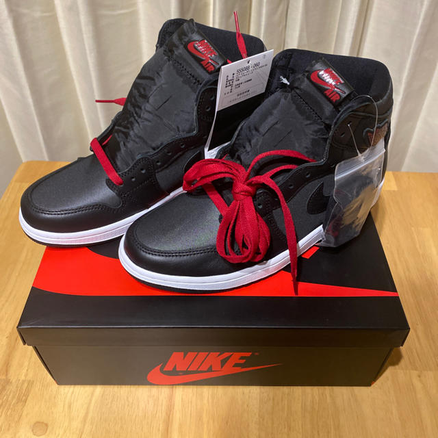 NIKE air jordan 1 retro high og  ブラックサテン