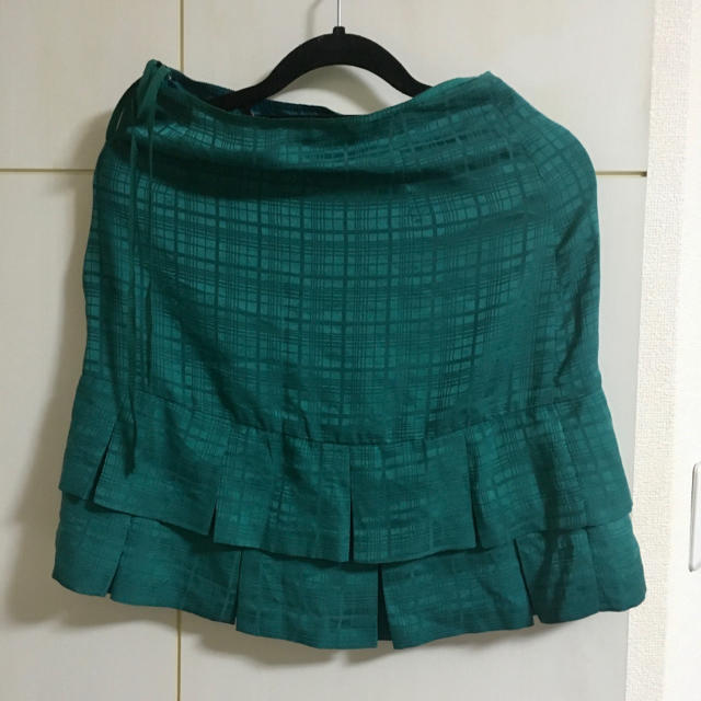 ZARA(ザラ)のグリーン　チェック　スカート レディースのスカート(ミニスカート)の商品写真