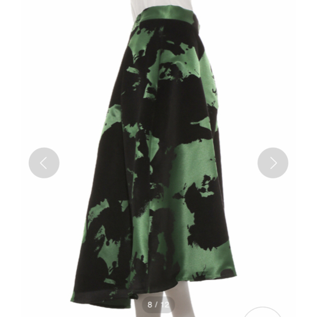 FRAY I.D(フレイアイディー)の最終値下げ　フロッキーフラワースカート レディースのスカート(ひざ丈スカート)の商品写真